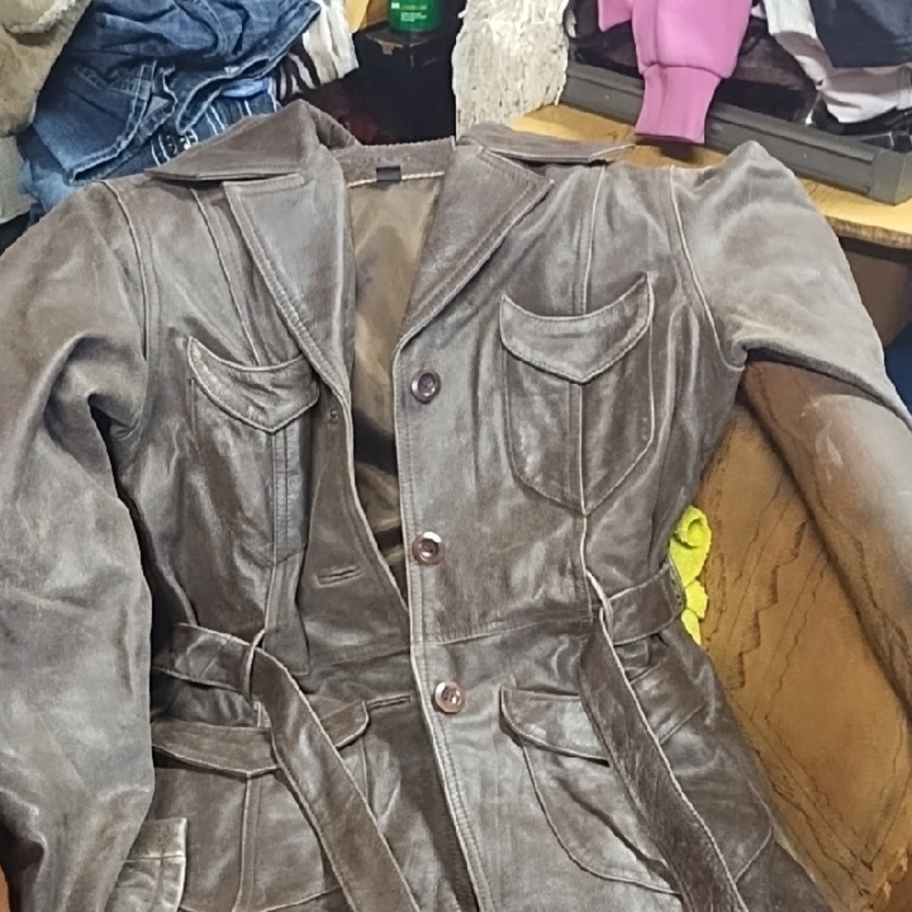 Brown Leather Women's Jacket